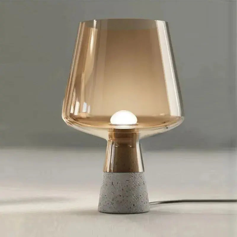 Jens – Modern Italian Blown Glass LED Table Lamp with Sleek Design Monalume