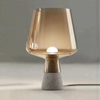 Jens – Modern Italian Blown Glass LED Table Lamp with Sleek Design Monalume