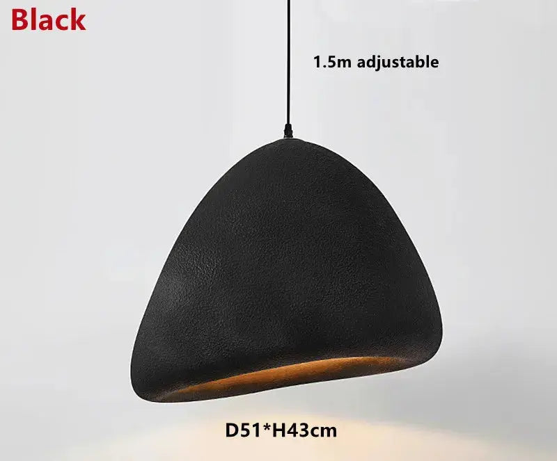 Yuko – Handmade Japanese Wabi-Sabi LED Pendant Light for Natural and Minimalist Interiors Monalume