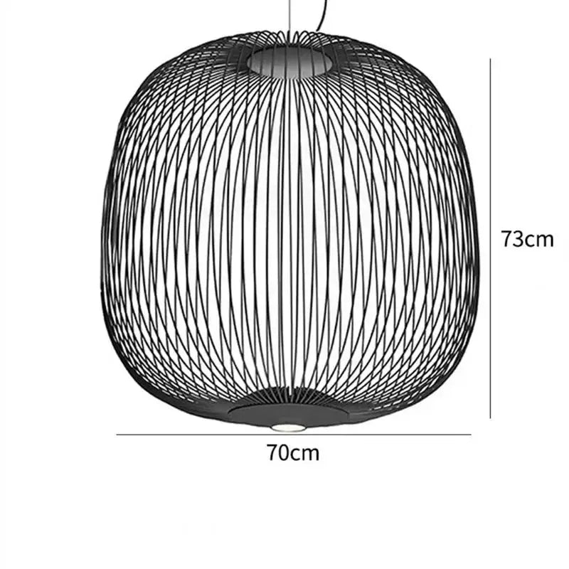 Dagmar – Designer Birdcage Dimmable Pendant Lamp for Unique, Stylish Lighting Monalume