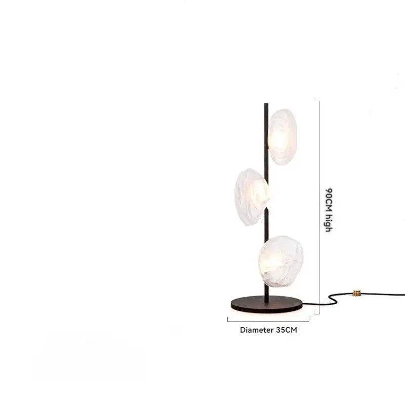Selma – Luxury Unique Glass Petals LED Floor Lamp Lampasa.com