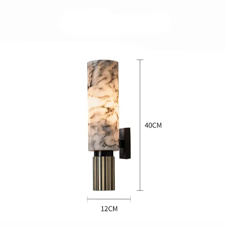 Maja – Modern Luxury LED Wall Lamp with Natural Marble Accent Monalume