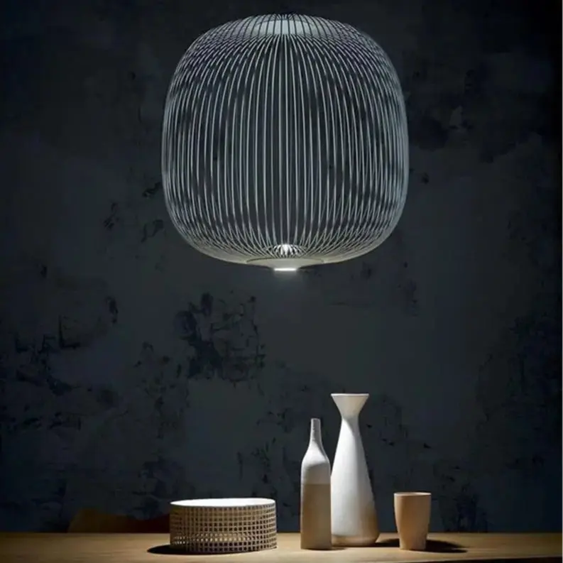 Dagmar – Designer Birdcage Dimmable Pendant Lamp for Unique, Stylish Lighting Monalume