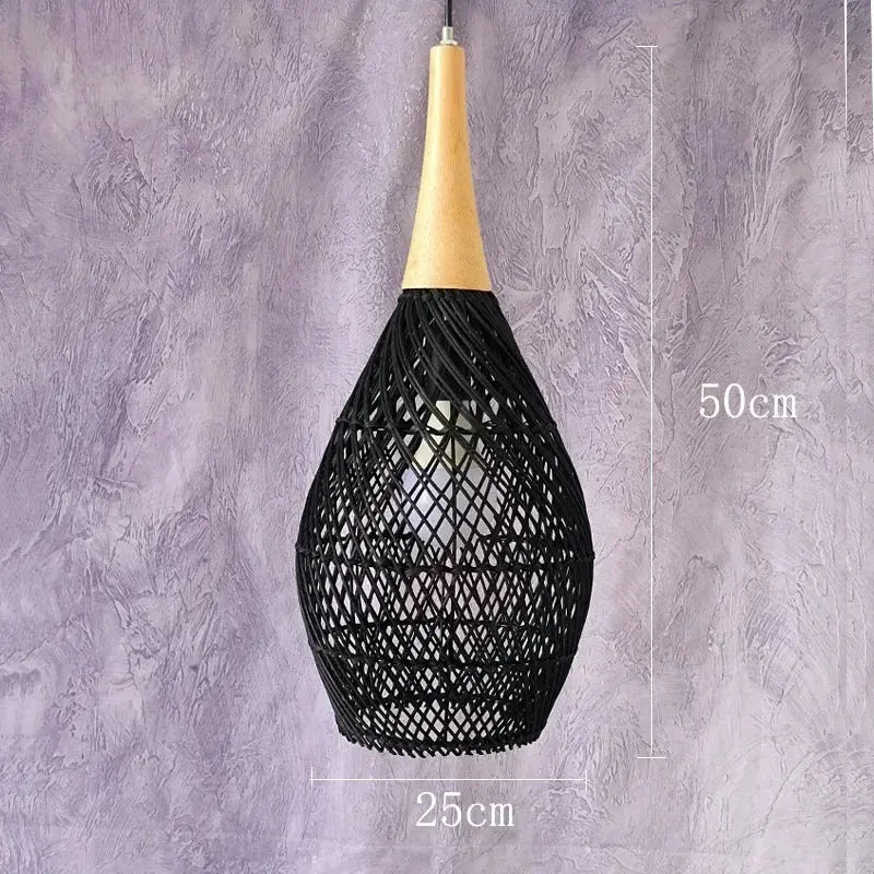 Ronja – High-Quality Handmade Rattan LED Pendant Light for Natural, Cozy Interiors Monalume