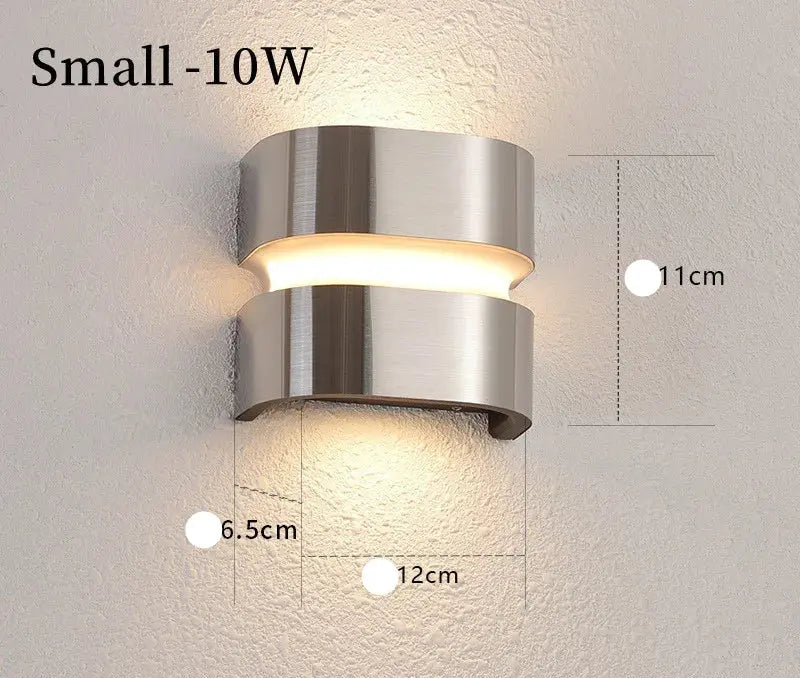 Yrsa – Stainless Steel Outdoor IP65 LED Wall Lamp for Durable, Weatherproof Lighting Monalume