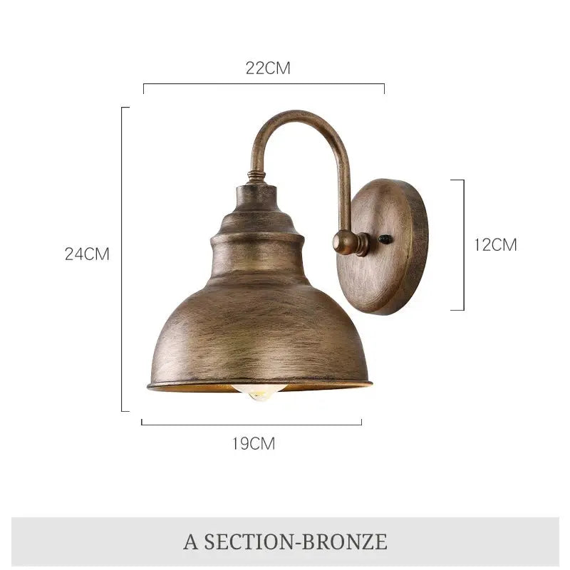 Elinor – Industrial Retro Outdoor IP65 Wall Lamp for Durable Vintage Lighting Monalume