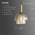 Selene – Modern Amber Glass LED Pendant Lamp Lampasa.com
