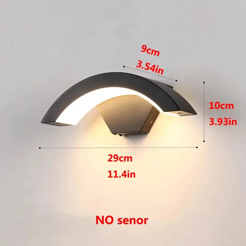Annalise – Modern Waterproof IP65 Outdoor Motion Sensor LED Wall Lamp for Secure Lighting Monalume