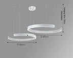 Alberte – Modern Luxury C-Ring Dimmable LED Pendant Lamp Monalume