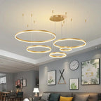 Nirvik – Modern Scandinavian Dimmable LED Ring Pendant Lamp Lampasa.com