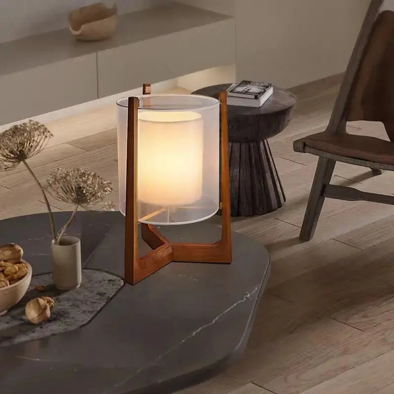 Ingvild – Japanese-Style Solid Wood LED Floor Lamp with Lantern Design Lampasa.com