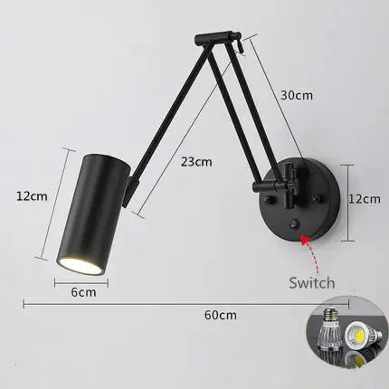 Vigi – Modern Adjustable Long Arm LED Wall Lamp Series for Versatile Lighting Monalume