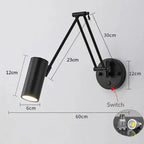 Vigi – Modern Adjustable Long Arm LED Wall Lamp Series for Versatile Lighting Monalume