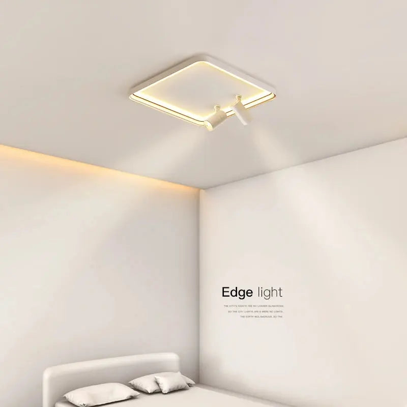 Sigrid – Nordic Minimalist LED Ceiling Lamp with Adjustable Spotlight for Modern Spaces Monalume