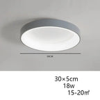 Bjorn – Nordic Round Dimmable LED Ceiling Lamp Lampasa.com
