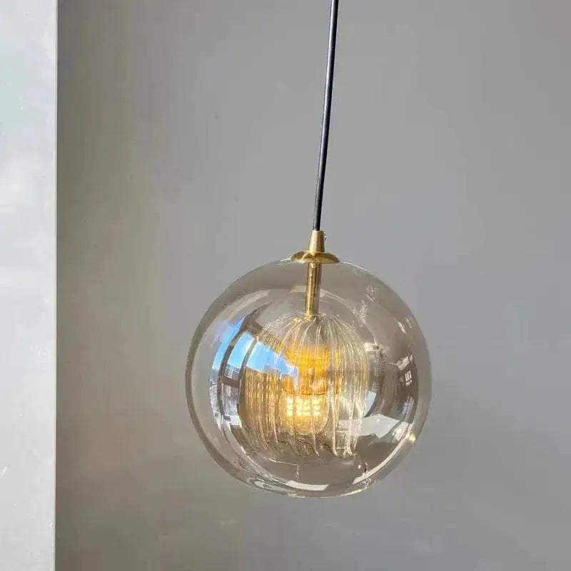 Liam – Nordic Modern LED Pendant Light with Elegant Glass Shade Lampasa.com