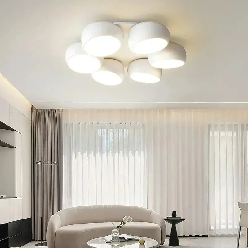 Lykke – Nordic Honeycomb Style LED Ceiling Lamp for Modern, Geometric Lighting Monalume