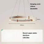 Arvid – Dimmable LED Pendant Light with Natural Stone Design for Modern Interiors Monalume.com