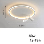 Alva – Modern Dimmable LED Ceiling Lamp with Adjustable Spotlights for Versatile Lighting Monalume