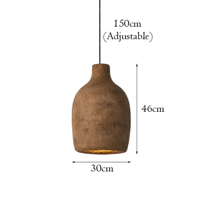 Satoko – Handmade Japanese Wabi-Sabi LED Pendant Light for Calm and Minimalist Interiors Monalume