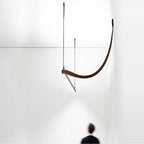 Verdandi – Minimalist Dimmable LED Pendant Light with Leather Belt Design for Dining Tables and Bars Monalume.com