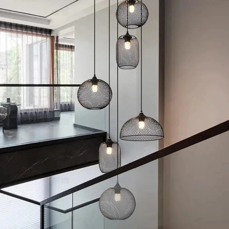 Tyra – Modern Spiral Dimmable LED Staircase Chandelier Lampasa.com