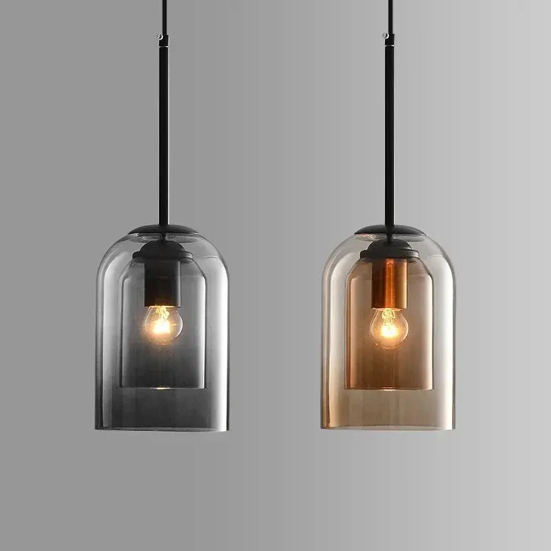 Charlie – Post-Modern LED Pendant Light with Double Glass Design Lampasa.com