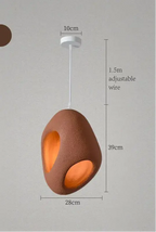 Mitsu – Handmade Japanese Wabi-Sabi Style LED Pendant Light for Natural Minimalist Interiors Monalume