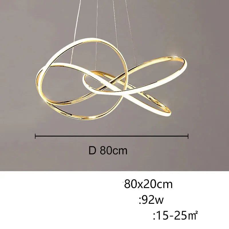 Ashild – Nordic Modern Geometric Line Dimmable LED Pendant Lamp for Sleek Interiors Monalume