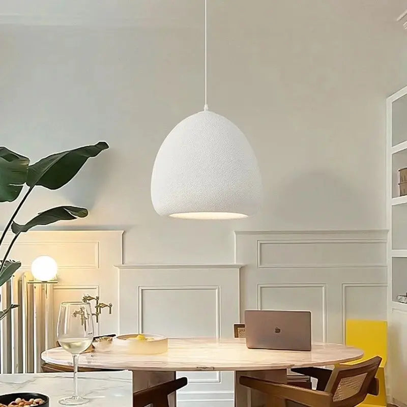 Akari – Handmade Japanese Wabi-Sabi LED Pendant Light for Minimalist Natural Interiors Monalume