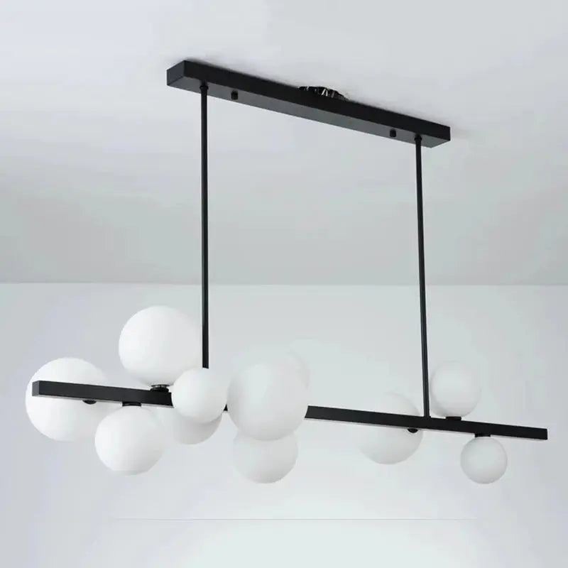 Alvin – Modern LED Pendant Light with Metal and Glass Design for Dining Tables and Bars Monalume.com