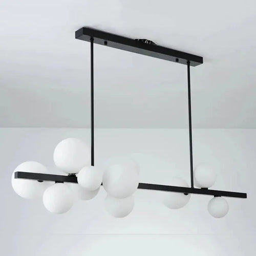 Alvin – Modern LED Pendant Light with Metal and Glass Design for Dining Tables and Bars Monalume.com