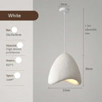 Kaia – Handmade Japandi Wabi-Sabi LED Pendant Light for Serene, Minimalist Interiors Monalume.com