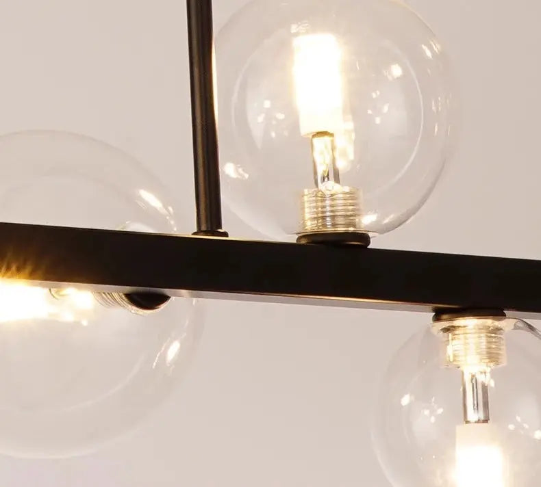 Alvin – Modern LED Pendant Light with Metal and Glass Design for Dining Tables and Bars Monalume.com