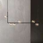Anton – Nordic Minimalist LED Pendant Light with Glass Ball Design for Dining Tables and Bars Monalume.com