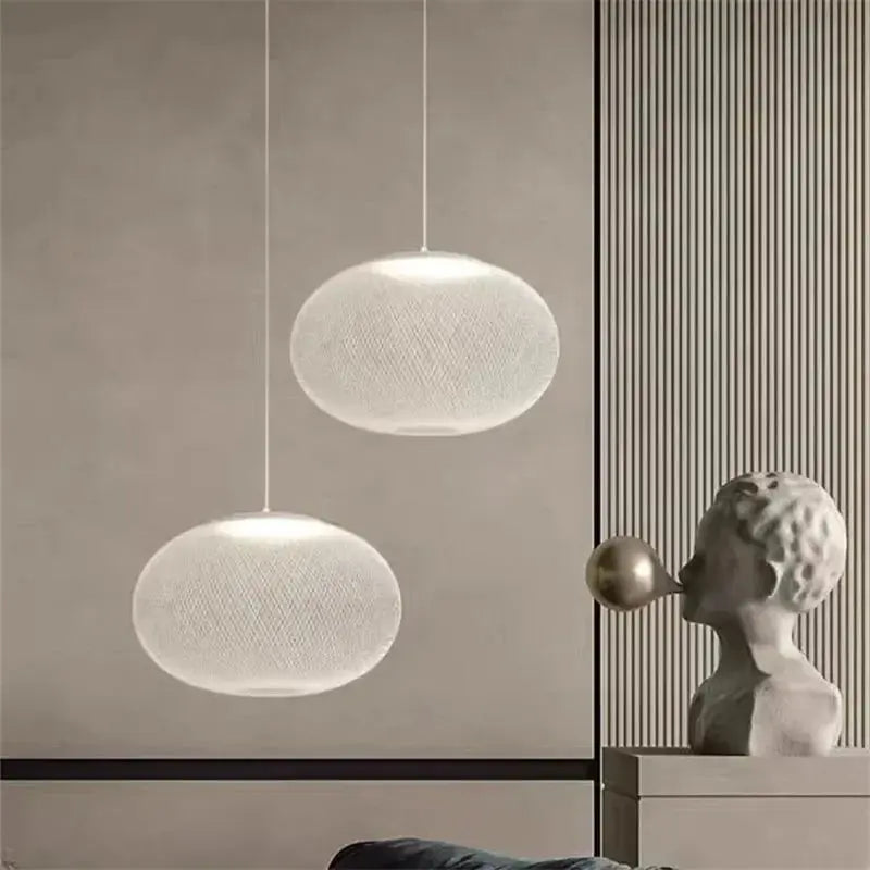 Agnes – Dimmable LED Pendant Light with Modern Metal Mesh Design Monalume.com