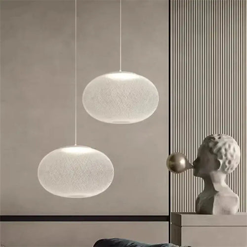 Agnes – Dimmable LED Pendant Light with Modern Metal Mesh Design Monalume.com