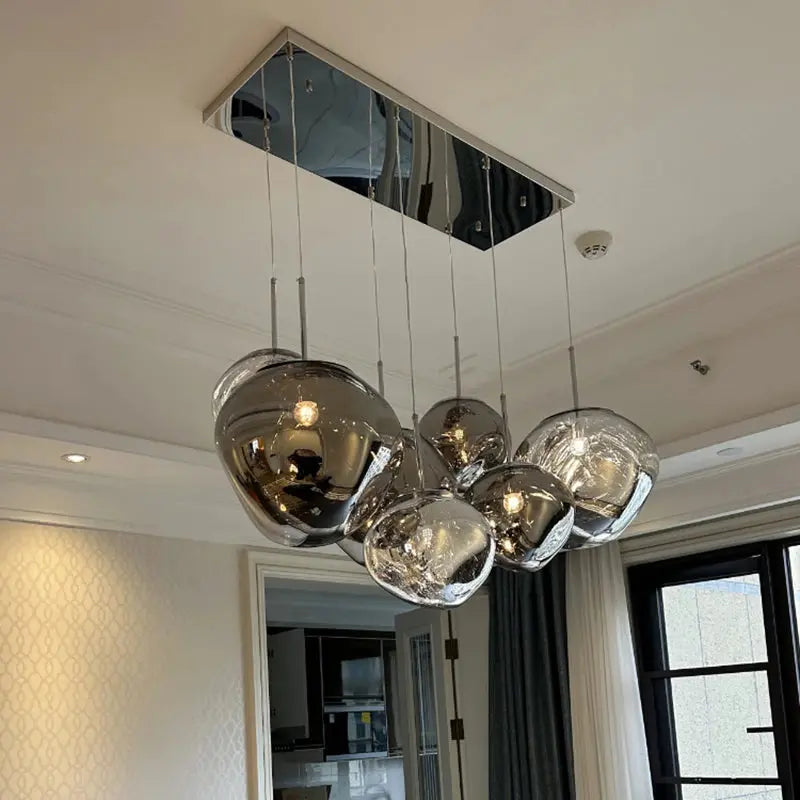 Elna – Modern Lava-Inspired Nordic LED PVC Ball Pendant Lamp for Bold, Stylish Lighting Monalume