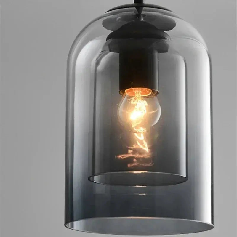 Charlie – Post-Modern LED Pendant Light with Double Glass Design Lampasa.com