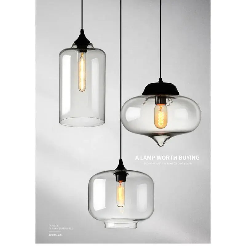 Norna – Classic Glass Pendant Lamp for Timeless Elegance Monalume