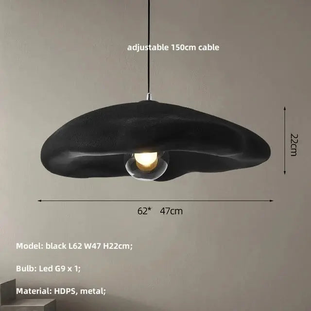 Emmi – Handmade Japandi Wabi-Sabi LED Pendant Light for Minimalist Natural Interiors Monalume.com