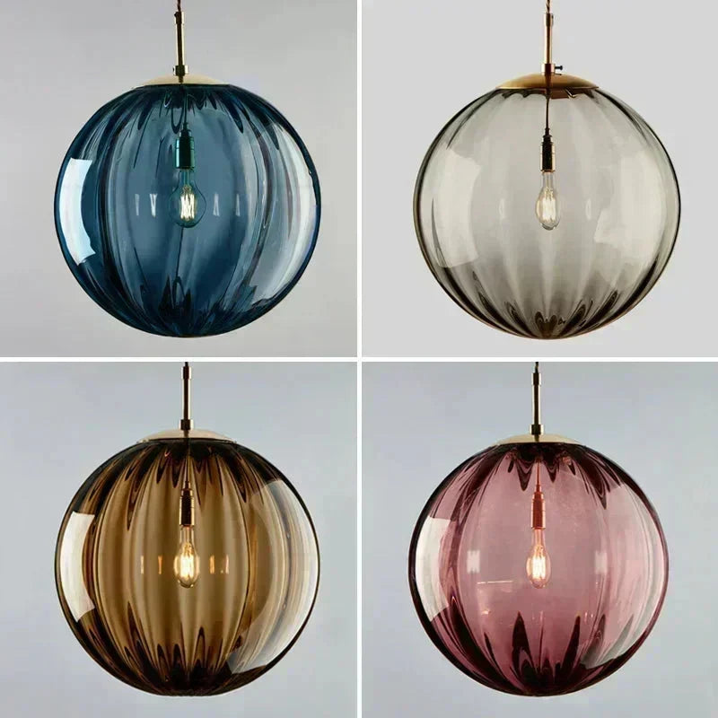 Modern Colorful LED Glass Ball Pendant Lamp – Roma Lampasa.com