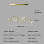 Edda – Creative Circular Dimmable LED Pendant Light for Dining Tables and Bars Monalume.com
