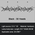 Thorsten – Modern Antler-Style Dimmable LED Pendant Monalume.com