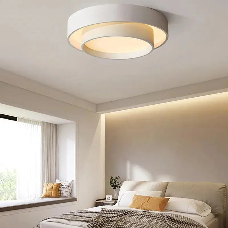 Ozzie – Round Dimmable LED Art Ceiling Lamp for Contemporary Spaces Monalume