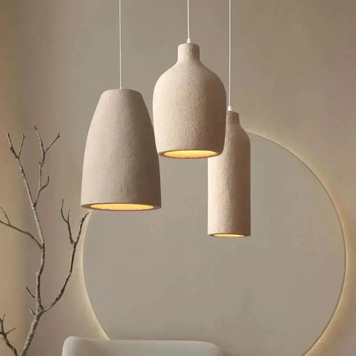 Aiko – Handmade Japanese Wabi-Sabi Oblong LED Pendant Light for Serene, Minimalist Interiors Monalume
