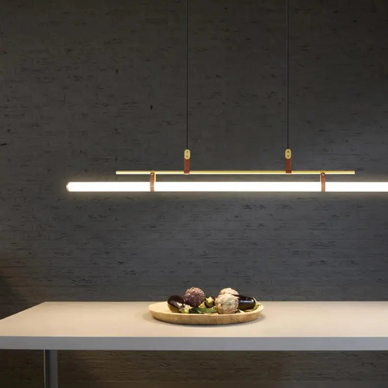 Nilsson – Dimmable Modern LED Pendant Light with Long Tube Design for Dining Tables and Bars Monalume.com