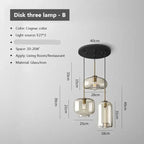 Mirla – Modern Glass LED Pendant Lamp for Sleek, Contemporary Lighting Monalume