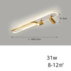 Jensen – Modern LED Ceiling Lamp with Adjustable Spotlights for Focused Lighting Monalume
