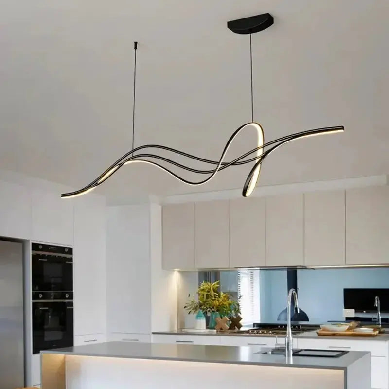 Arne – Modern Futuristic Dimmable LED Pendant Light for Dining Tables and Bars Monalume.com